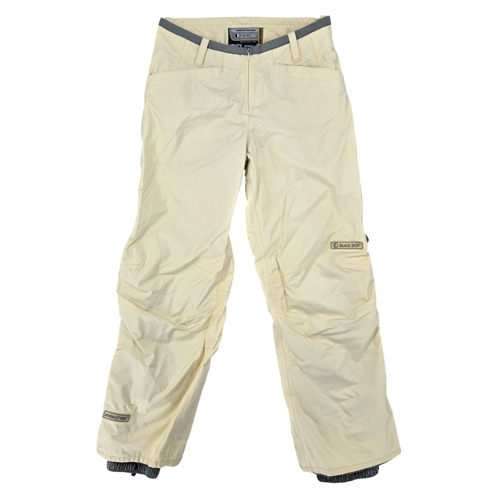 Black‎ Dot MEDIUM Snow Pants Womens Cream Pro Series Waterproof Skiing Trousers